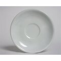 Tuxton China Alaska 6 in. Rolled Edge Saucer - Porcelain White - 3 Dozen ALE-060